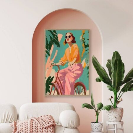 Tableau Femme à Vélo Evoa Design
