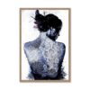 Tableau Femme Dos Nu Bleu