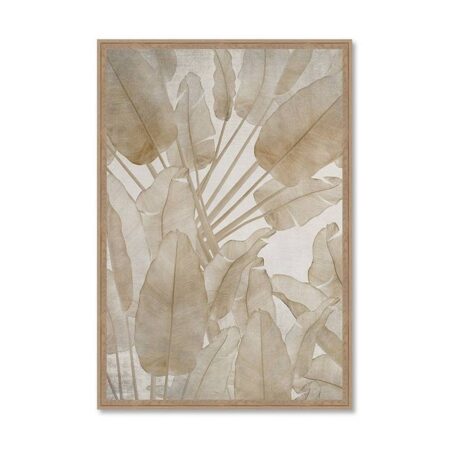 Tableau Feuillage Beige Evoa Design