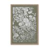 Tableau Fleurs Blanche Fond Vert