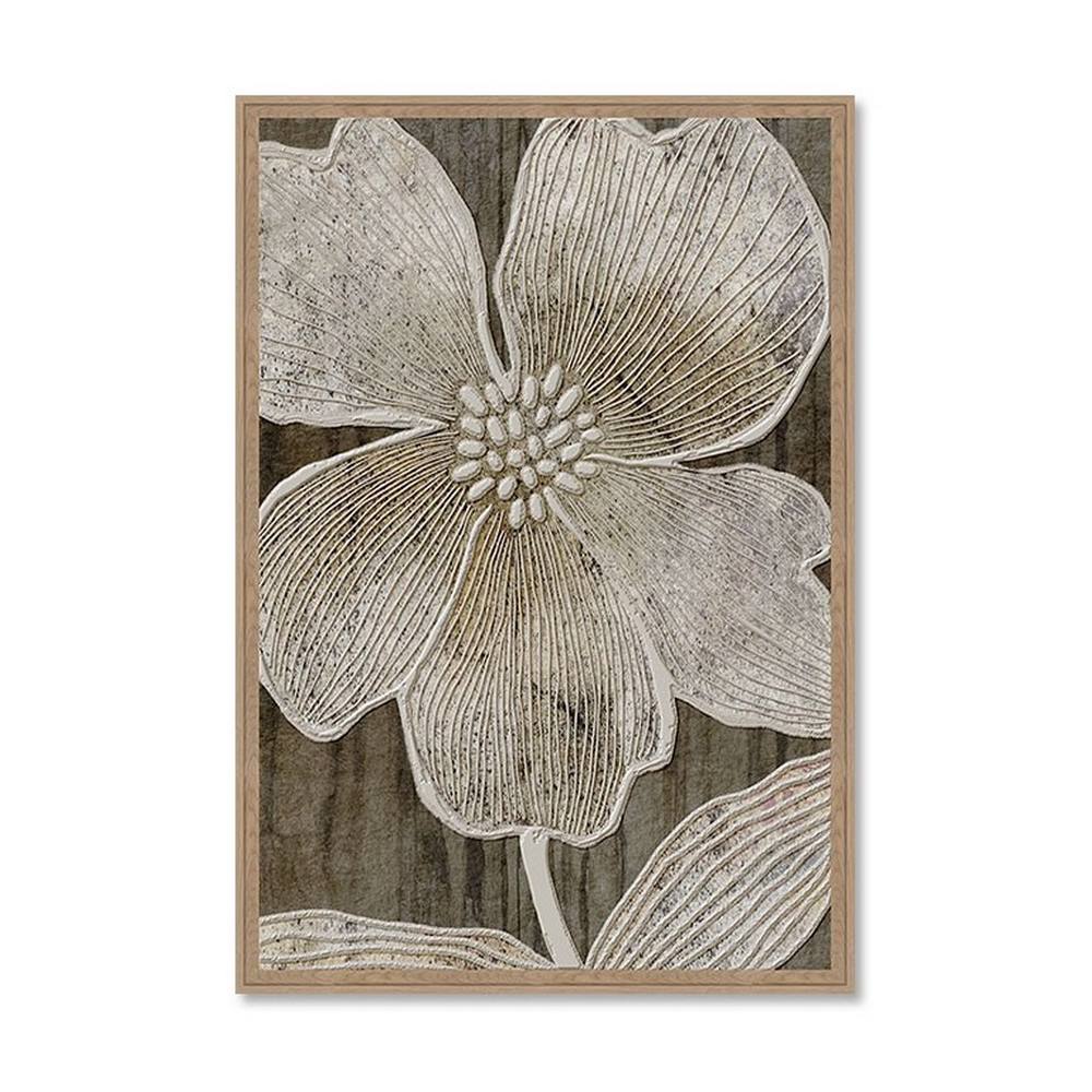 Tableau Fleur Écru Evoa Design