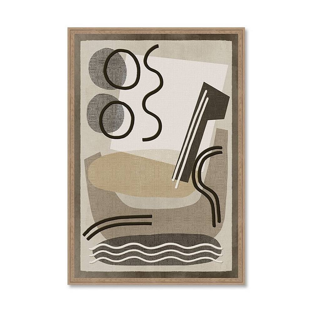 Tableau Formes Abstraite Marrons