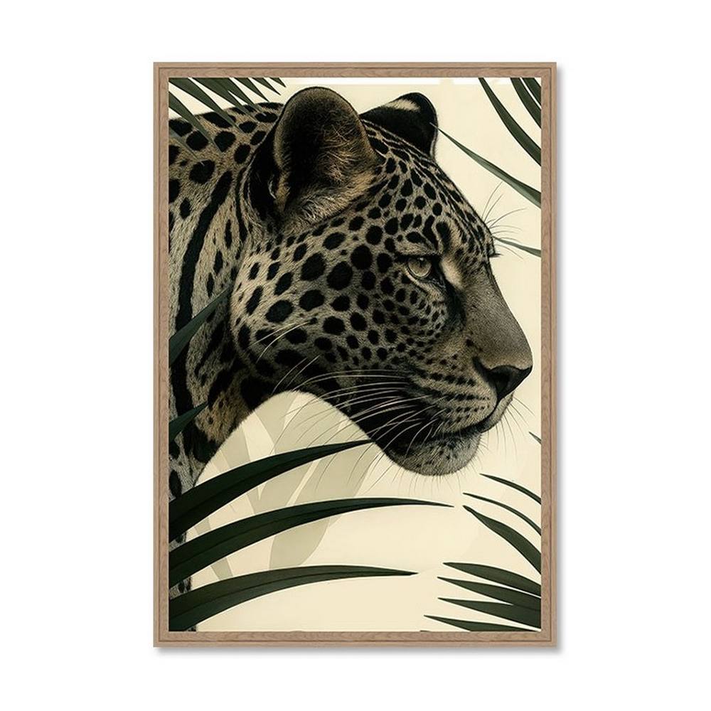Tableau Léopard Feuilles Palmier Evoa Design