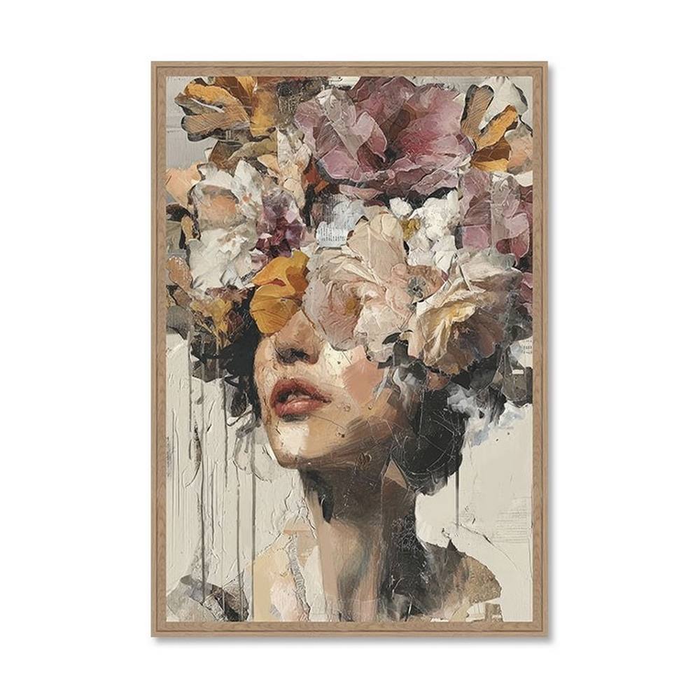 tableau_modern_femme_fleurs_evoa_design_caf-_25065_objet_decoratif Tableau Moderne Femme Fleurs Evoa Design