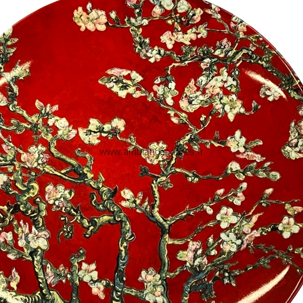 assiette_amandiers_rouge_van_gogh_au6082 assiette amandiers rouge van gogh