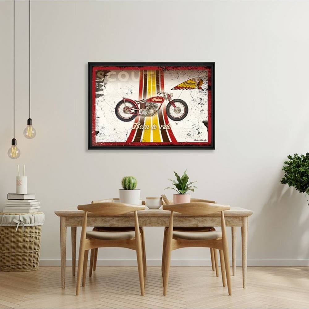 cadre_retro_indian_rubix_idee_deco_salle_a_manger_moto_collectionneur_montreuil cadre Rétro Indian Rubix