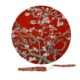 plat assiette tarte amandiers rouge van gogh