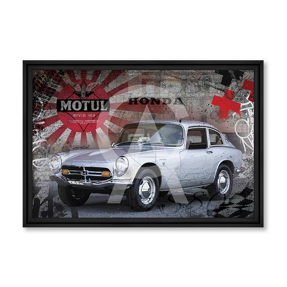 tableau_honda_s800_rubix_voiture_ancienne_retro_motul tableau Honda S800 rubix