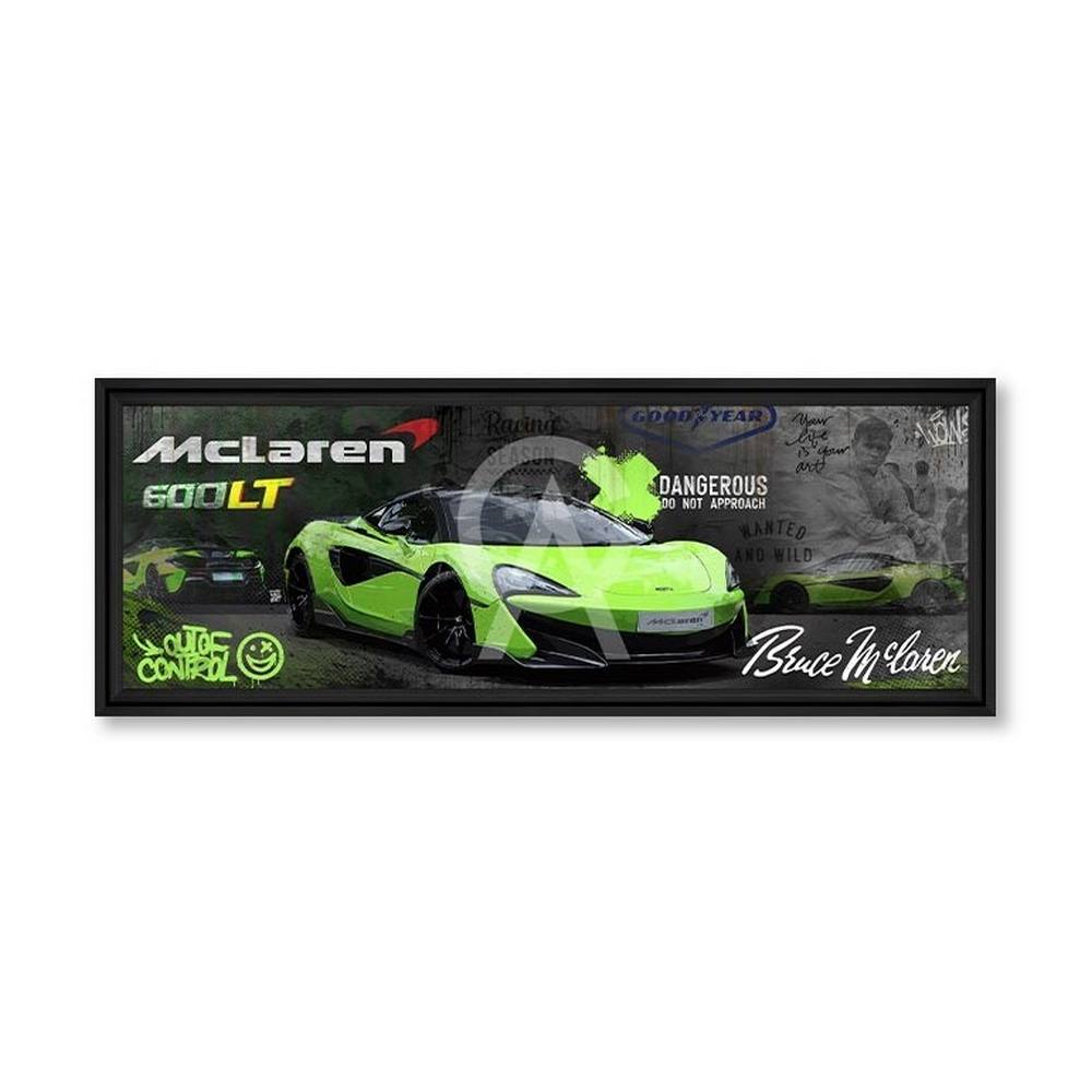 tableau_lt600_green_art_rubix_mc_laren_bruce_voiture_verte_pomme_sport tableau LT600 Green Art rubix