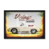 tableau_porsche_356_rubix_voiture_blanche_vintage_original_classic tableau Porsche 356 rubix