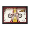tableau_retro_indian_rubix_motorouge_jaune_born_to_ride_indian tableau Rétro Indian rubix