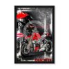 tableau_streetfighter_ducati_rubix_moto_ducati_rouge_cadre_noir tableau Streetfighter Ducati rubix