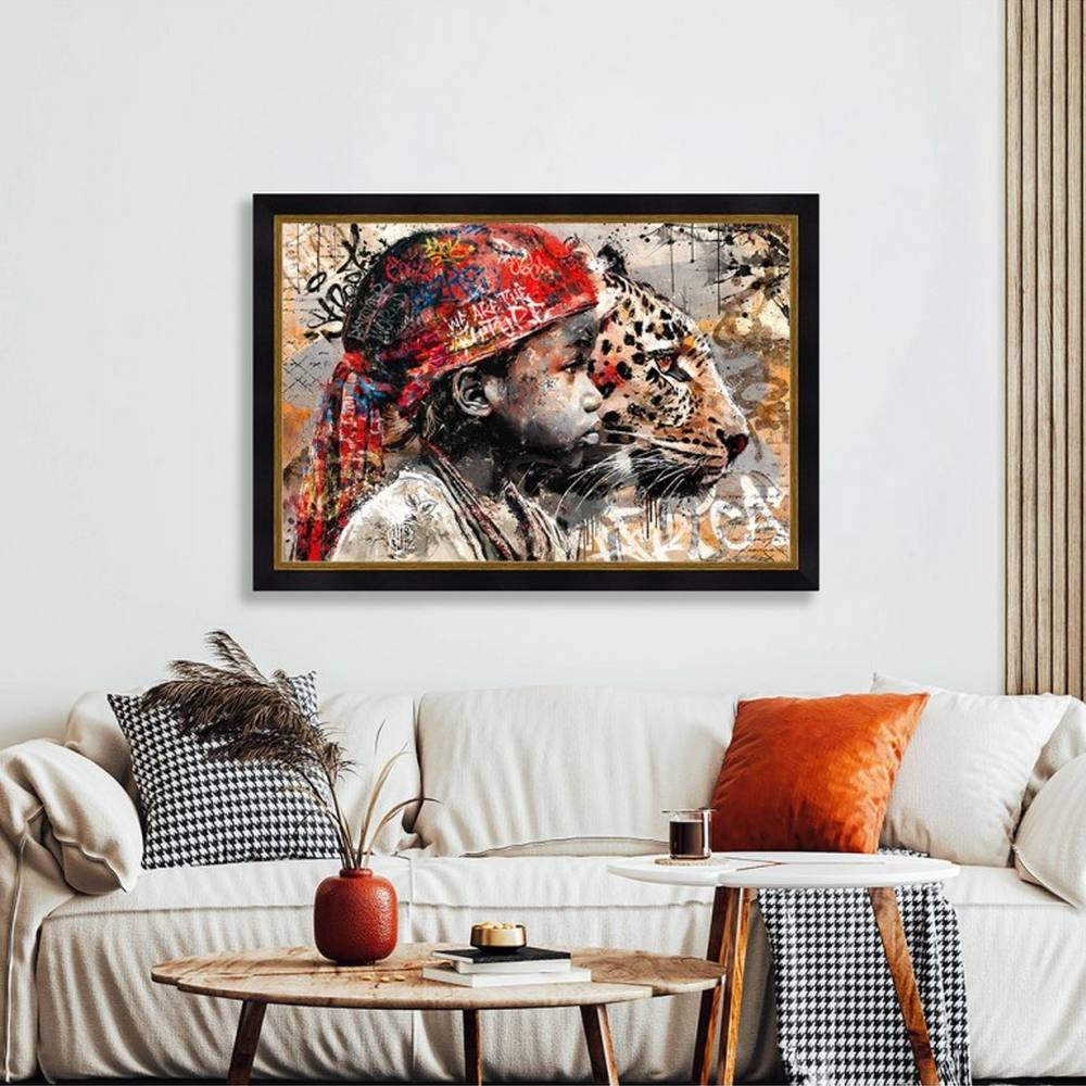 cadre romaric l'Enfant et le Léopard