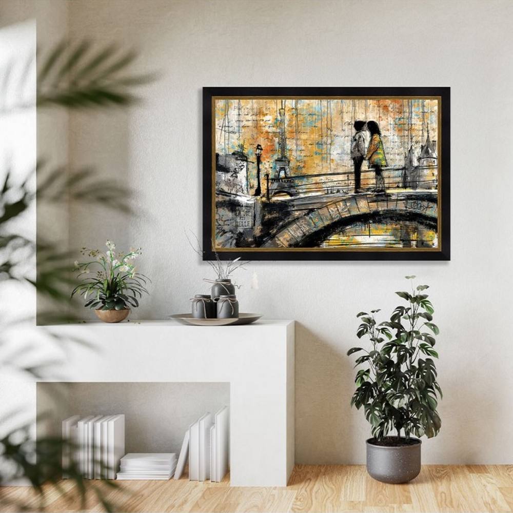 cadre romaric les Petits Amoureux sur le Pont à Paris