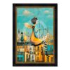 tableau_cupidonne_romaric_femme_ange_chats_oiseau_ville tableau Cupidonne romaric