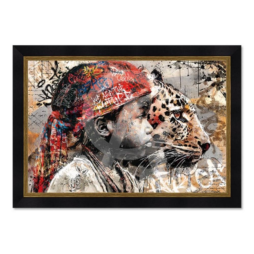 tablea ul'Enfant et le Léopard romaric