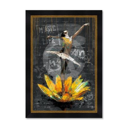 tableau la Danseuse sur le Tournesol romaric