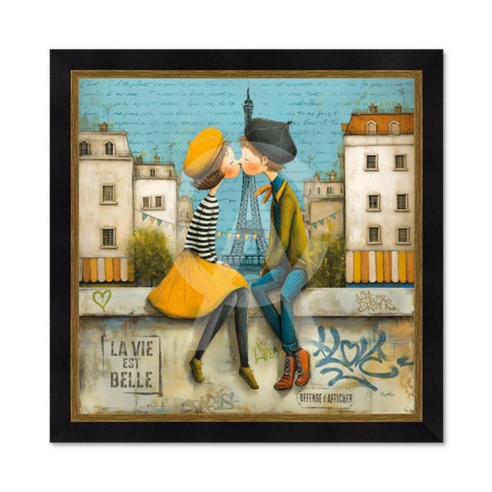 tableau le Bisous sur le Petit Muret romaric