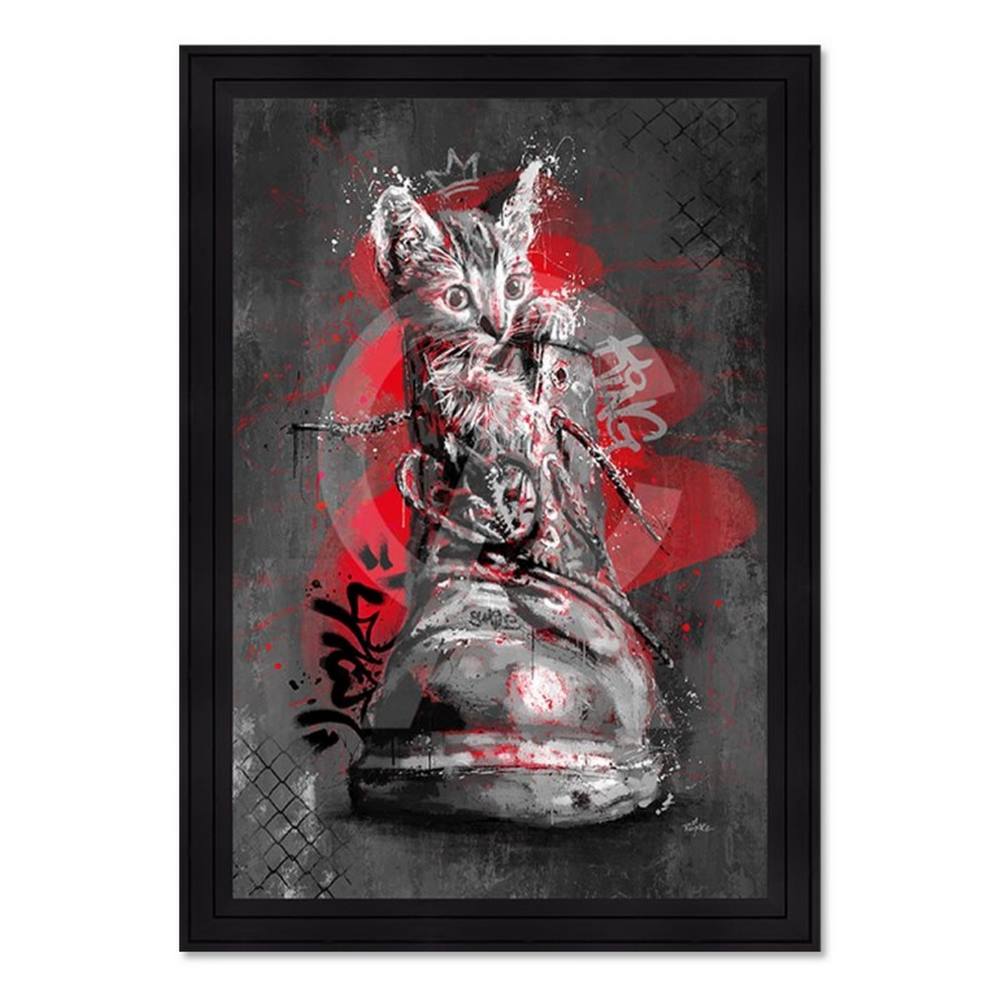 tableau le Chaton dans la Chaussure romaric