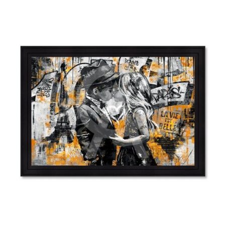 tableau le Petit Bisous à Paris romaric