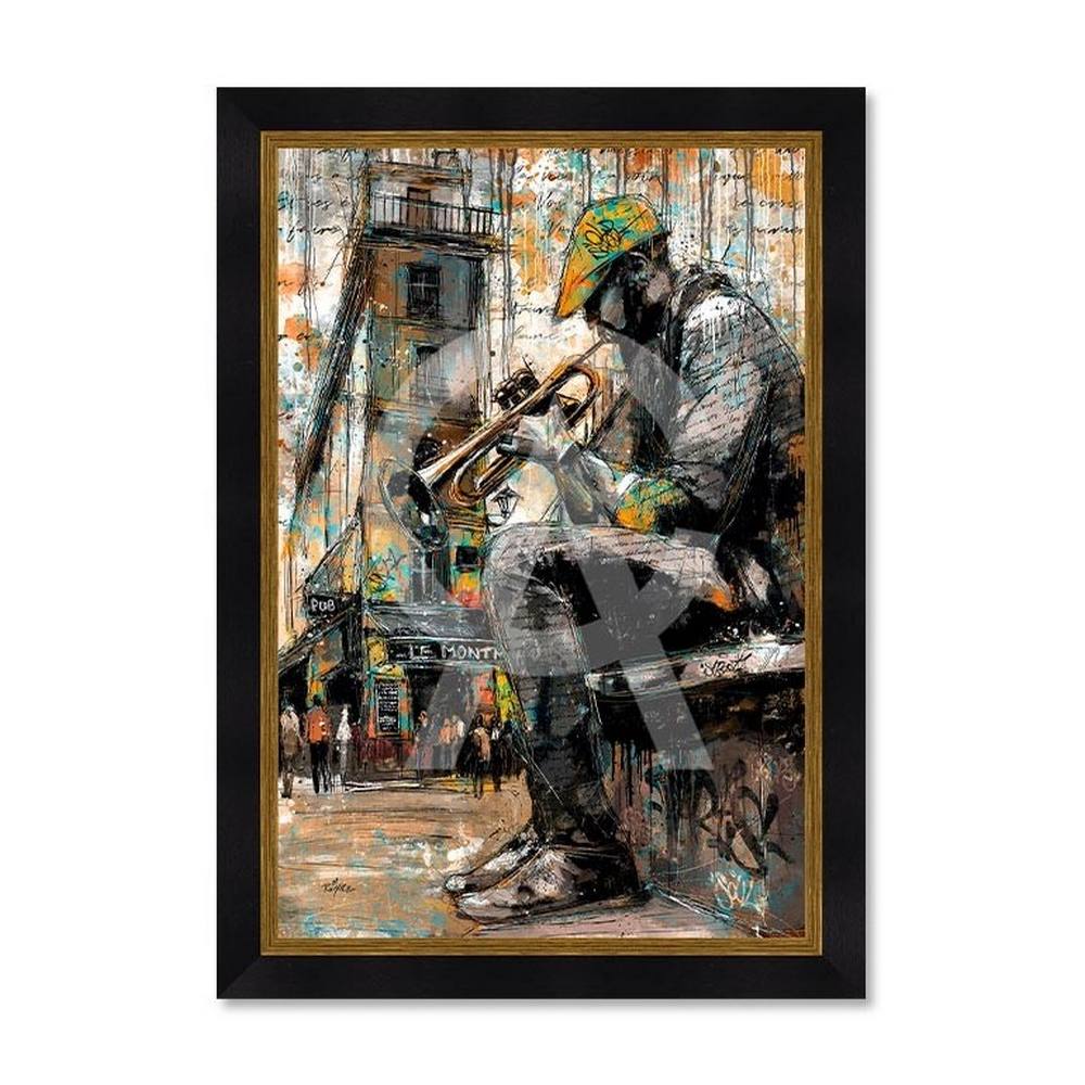 tableau le Trompettiste à Paris romaric