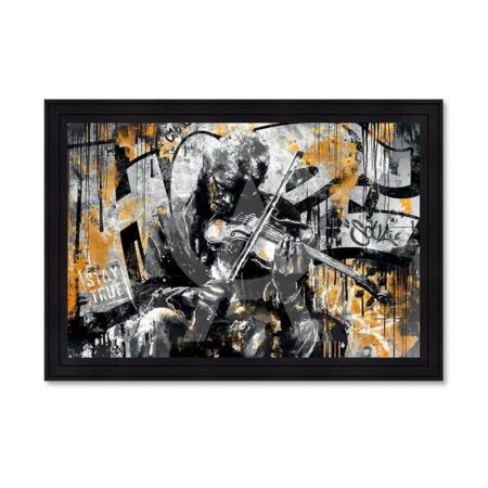 tableau le Vieil Homme au Violon romaric