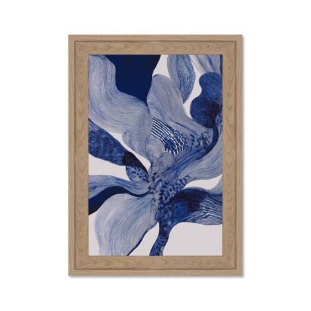 Cadre Petit Format Volutes Bleus