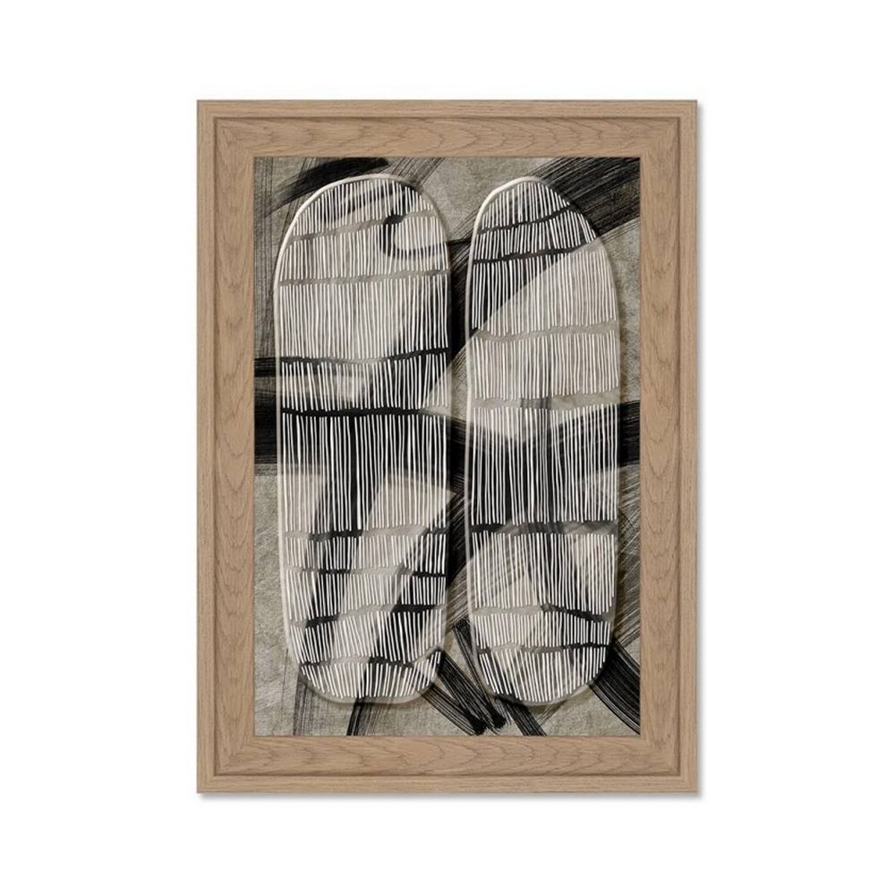 idée cadeau Abstrait Formes Texturés Marrons