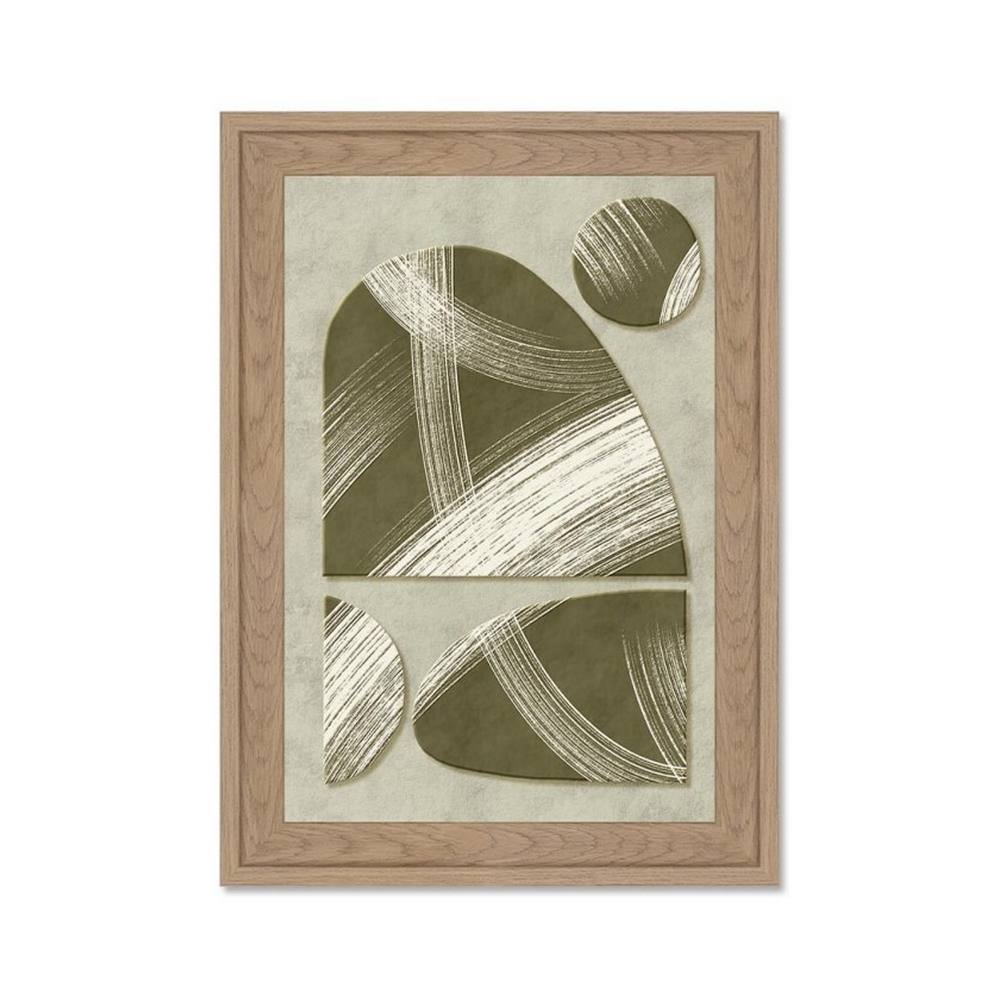 objet décoratif Abstrait Formes Organiques Kaki