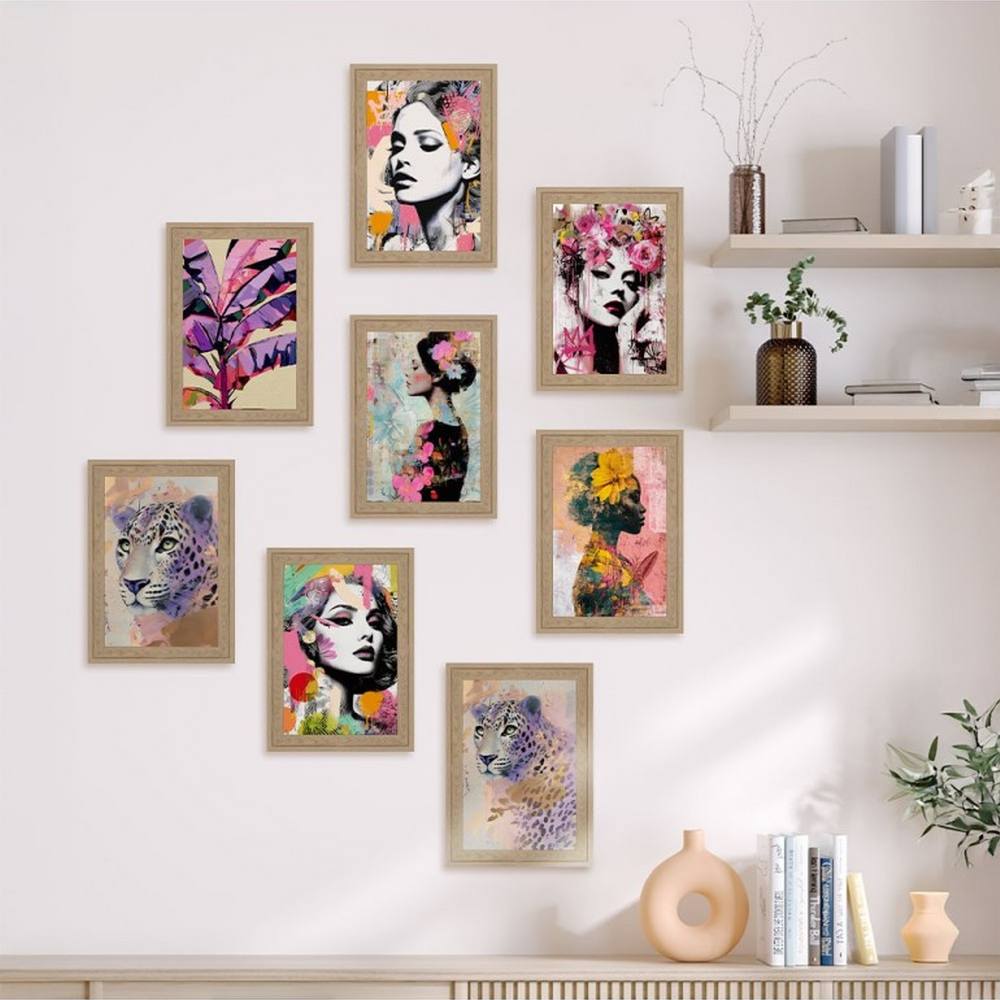 objet murale déco femmes couleurs animaux