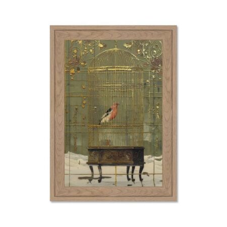 Petite Déco Cage Doré