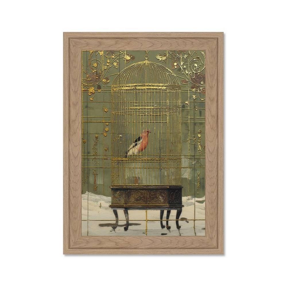 Petite Déco Cage Doré