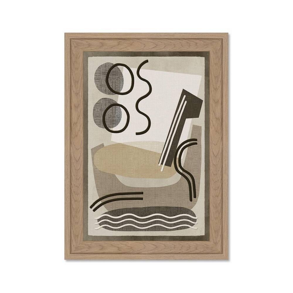 reproduction Abstrait Marron Beige les minis