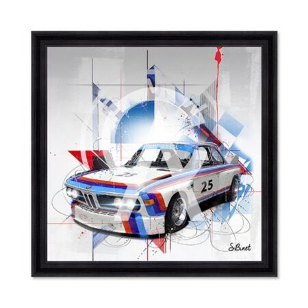 tableau BMW 3 CSL sylvain binet