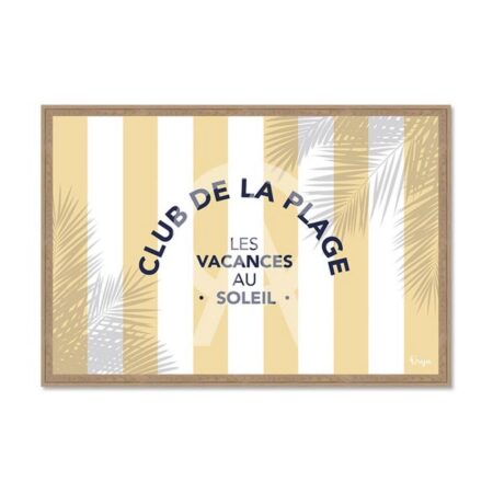 Cadre Club de la Plage Jaune