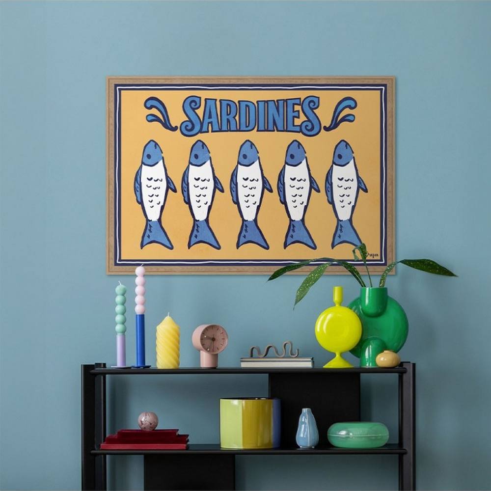 Cadre Déco Cuisine Sardines