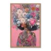 Cadre Femme Chevelure Fleuris