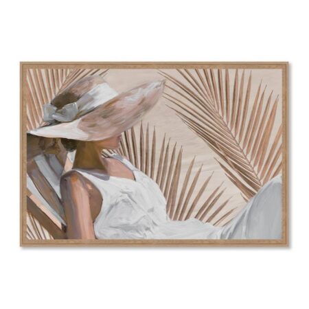 Cadre Femme Grand Chapeau Nœud