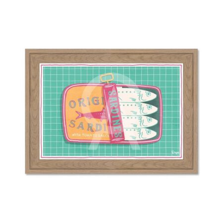 Cadre Petit Format Conserve Poissons