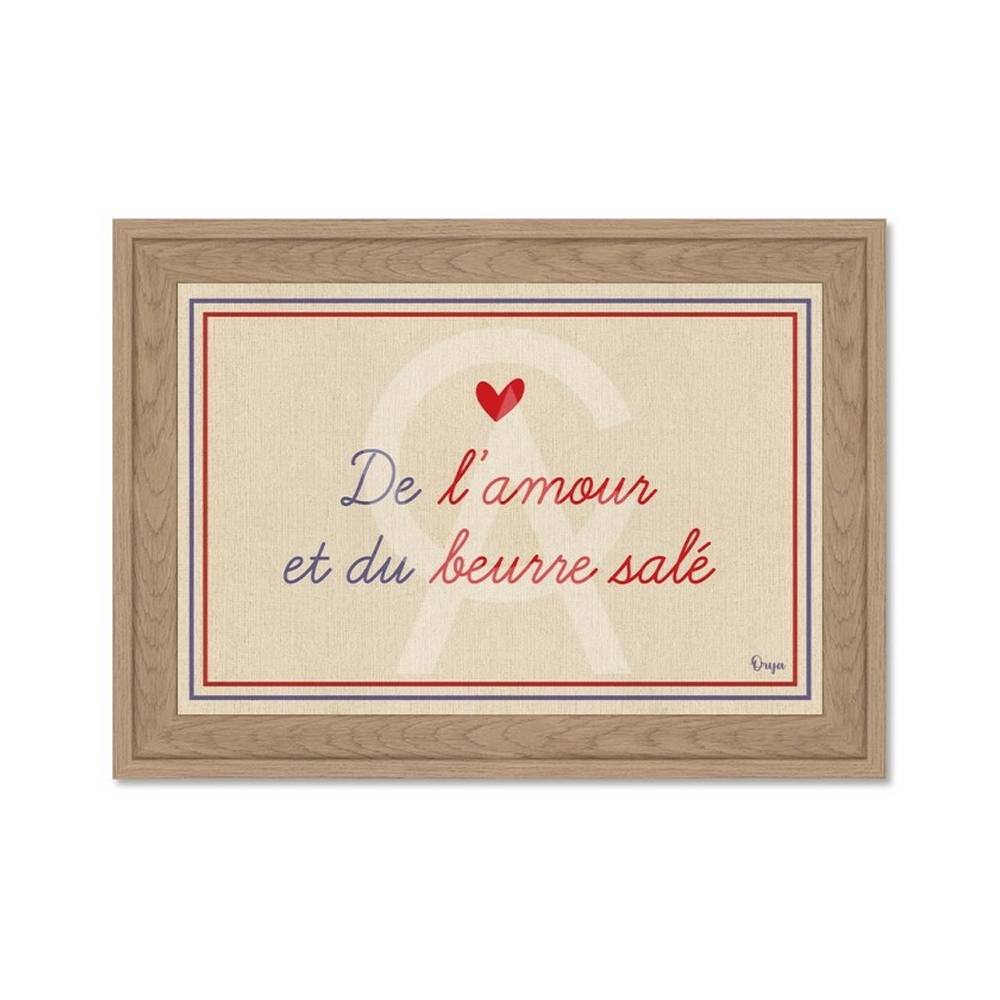 Cadre Petit Format de l'Amour et du Beurre Salé