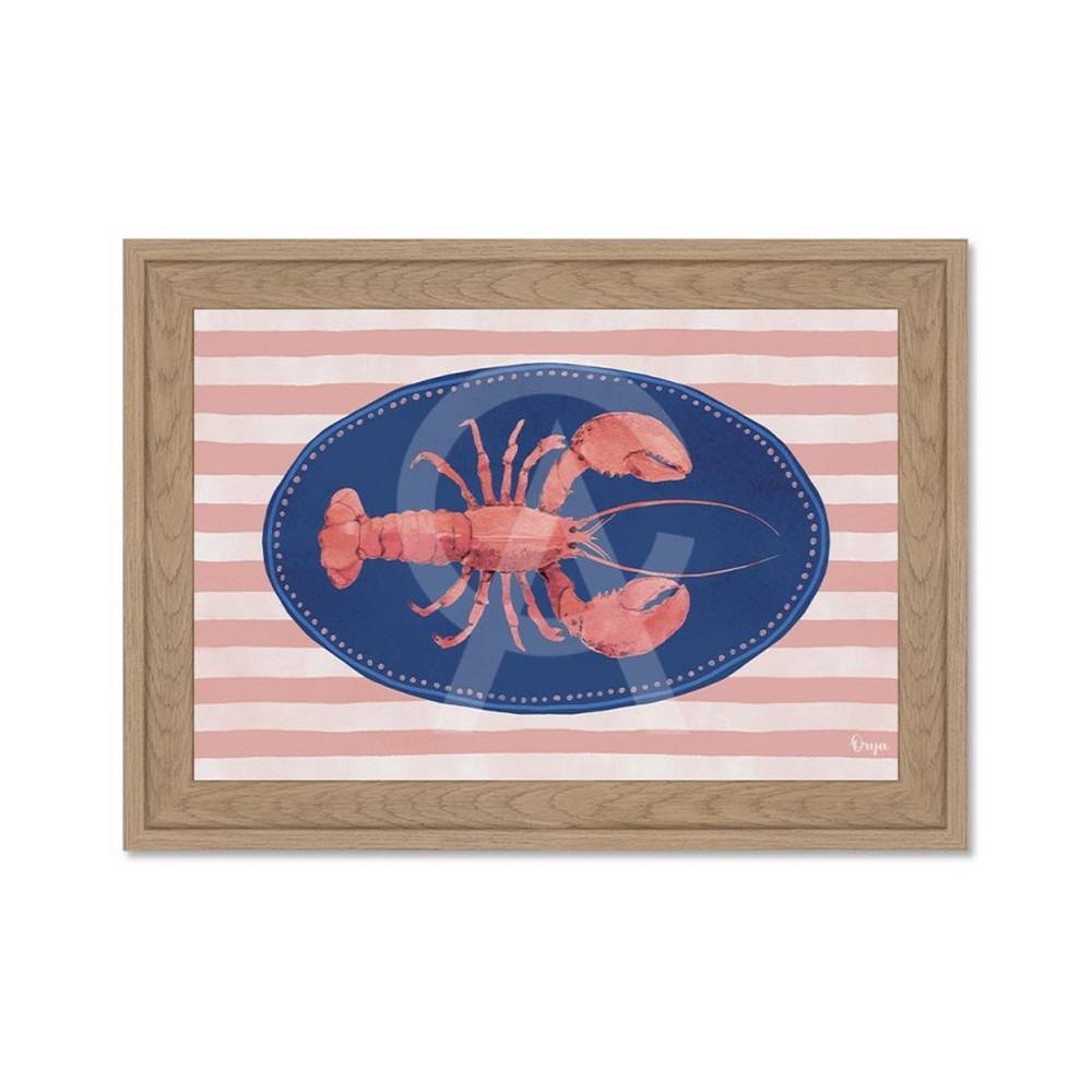 Cadre Petit Format Homard Rose
