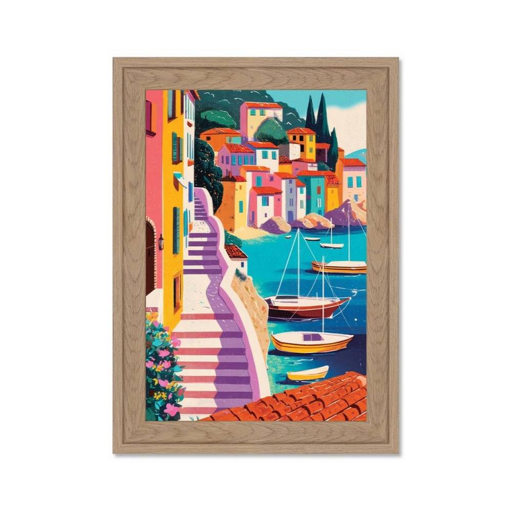 Cadre Petit Format Port Méditéranéen