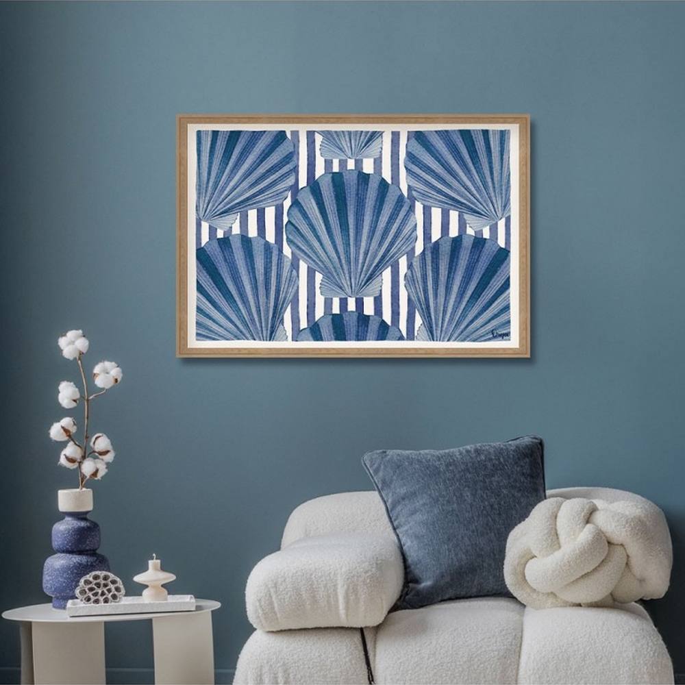 Déco Salon Bleu Coquille Saint Jacques