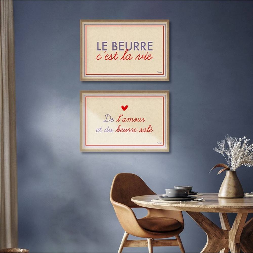 Décoration Beurre Salé Amour Vie