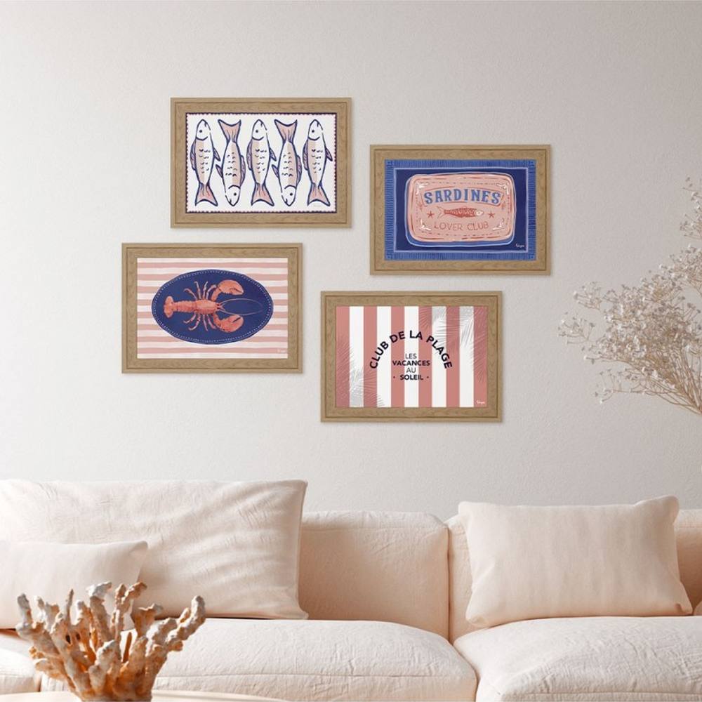 décoration design maison homard sardines p