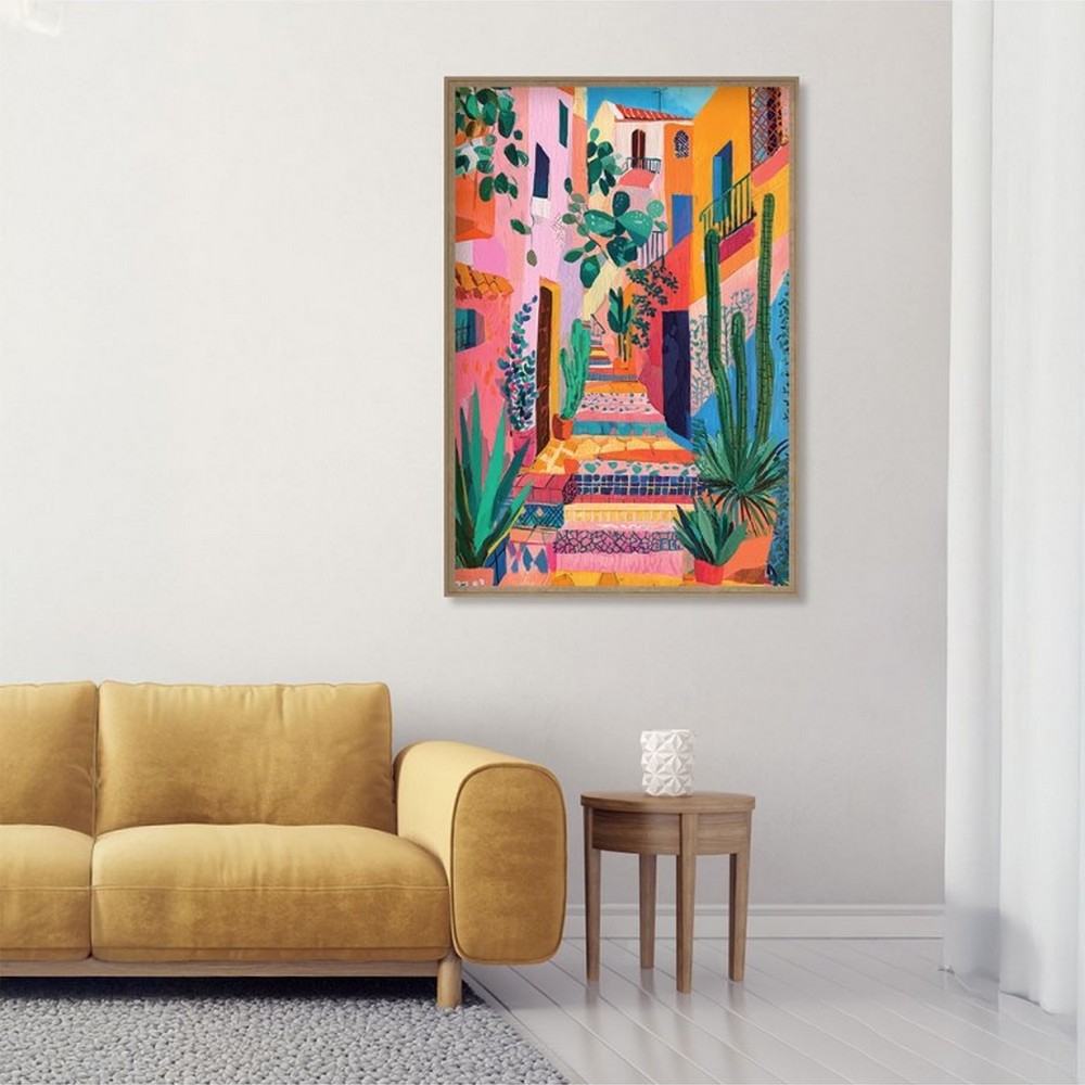 Décoration Murale Coloré Ruelle Multicolore