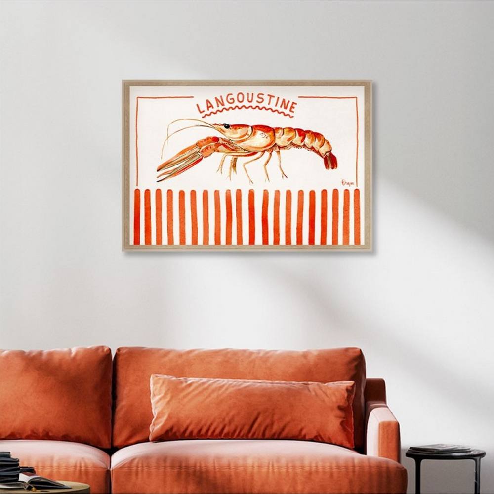 decoration_originale_salon_langoustine_orange_orya_cat_25066 Décoration Originale Salon Langoustine Orange