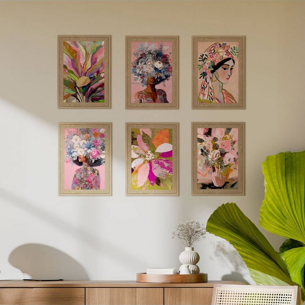 Décoration Salon Buffet Fleurs Femme