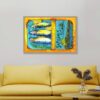 idée déco salon Jaune Sardines
