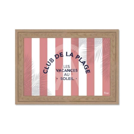 Mini Cadre Club de la Plage Rose